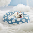 Round Pet Bed Washable Cat Dog Nest