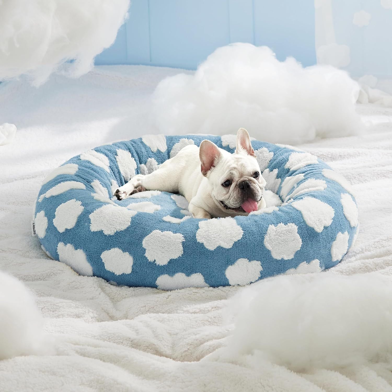 Round Pet Bed Washable Cat Dog Nest