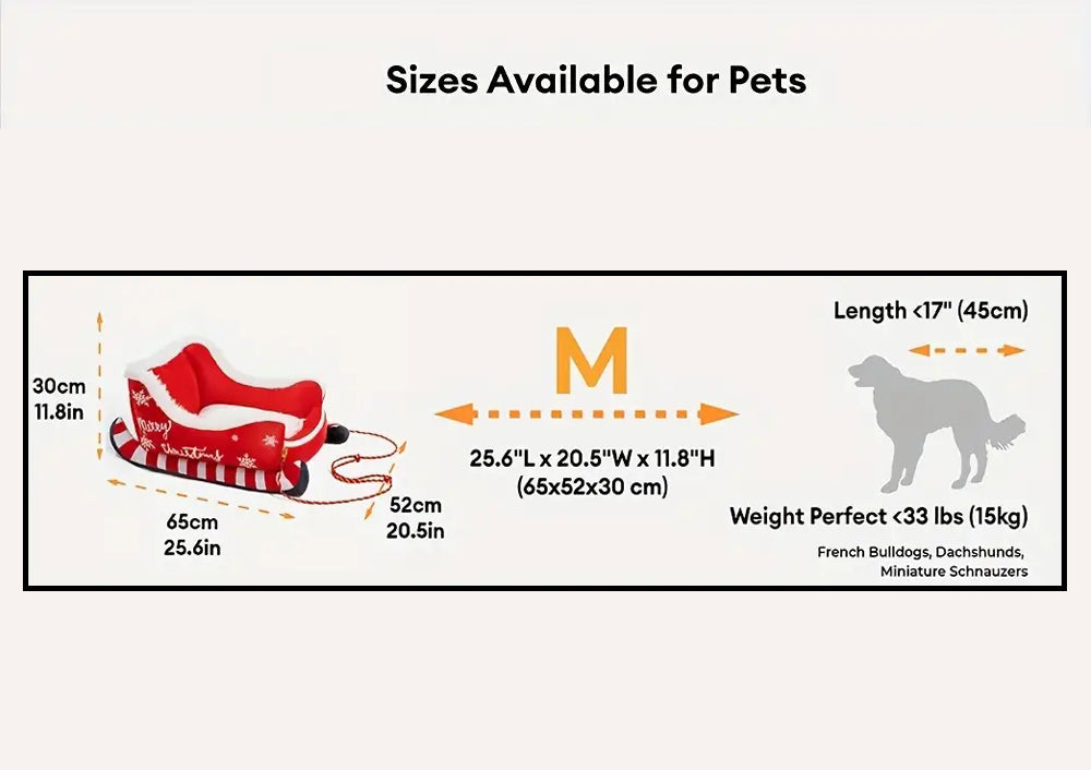 Merry Christmas Dog Bed