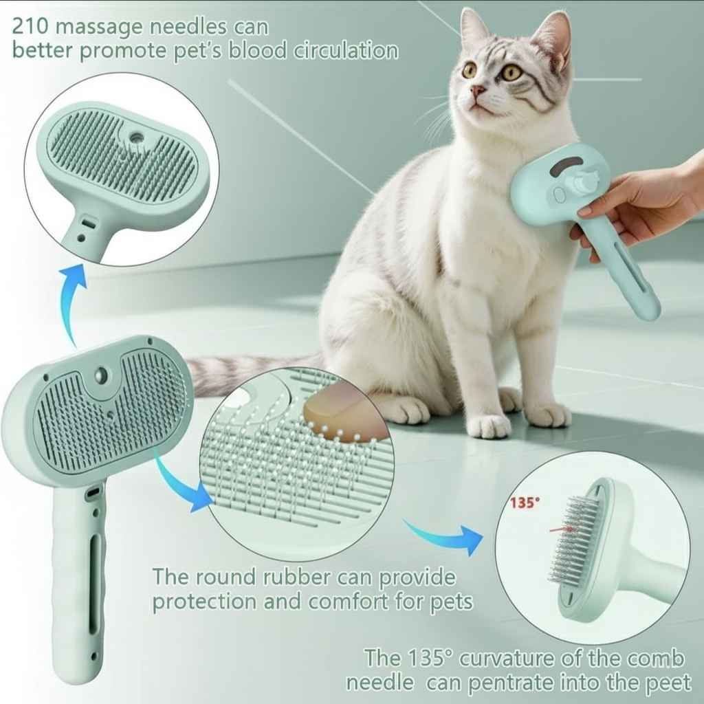 Pet Spray Hair Comb