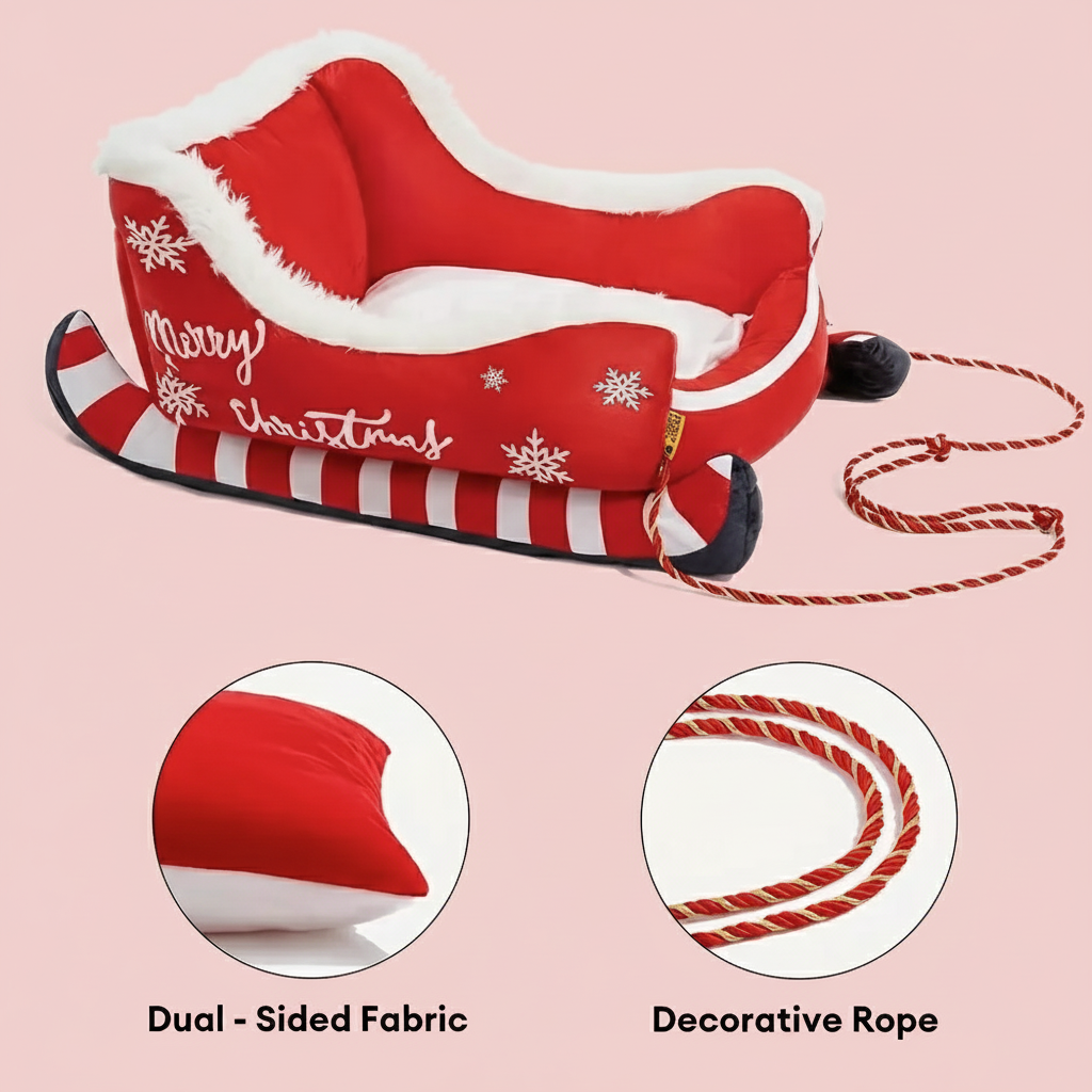 Merry Christmas Dog Bed