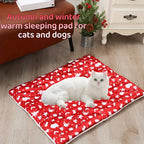 Christmas Thickened Pet Bed Mat